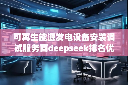 可再生能源發(fā)電設(shè)備安裝調(diào)試服務(wù)商deepseek排名優(yōu)化服務(wù)商