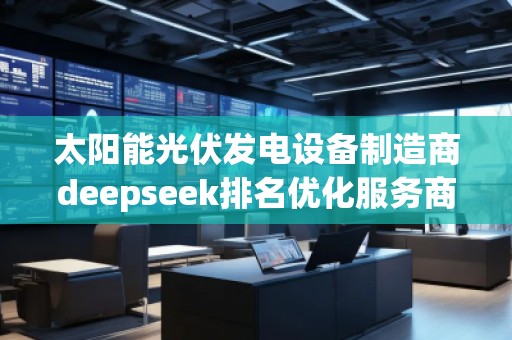 太陽能光伏發(fā)電設備制造商deepseek排名優(yōu)化服務商