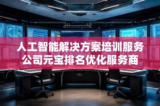 人工智能解決方案培訓服務公司元寶排名優(yōu)化服務商